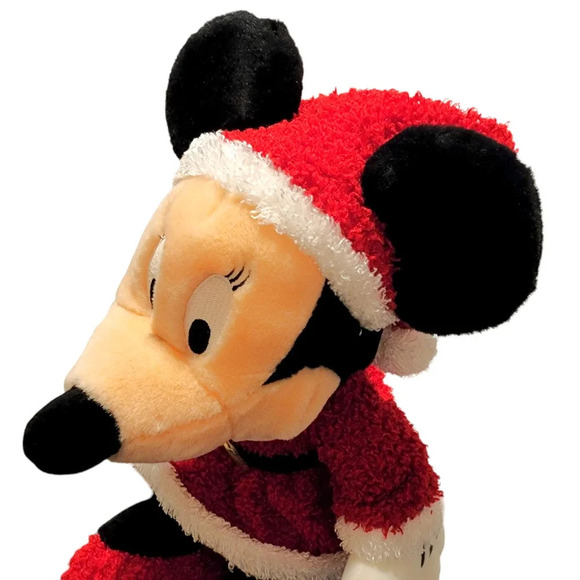 Disney Store Minnie Mouse 15" Plush Christmas Holiday Character Mrs. Santa Claus - Picture 6 of 13